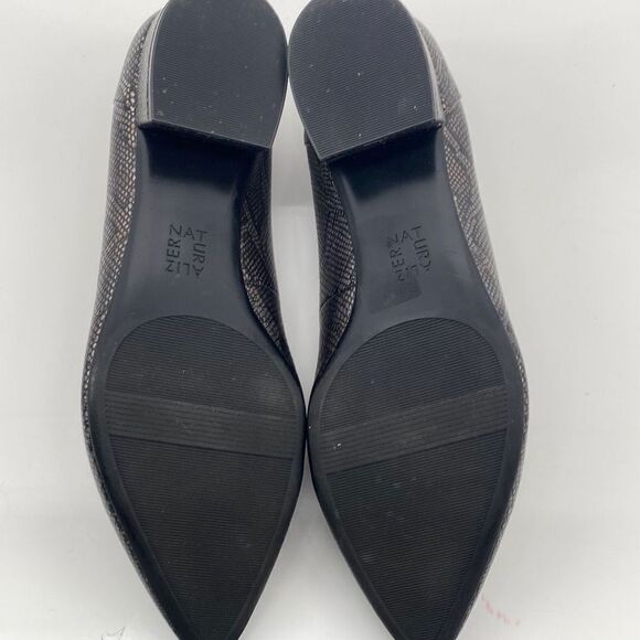 Naturalizer feather snake bronze metallic pointed toe, comfort slip -on pump Siz - Picture 8 of 11